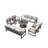 Dekayden 10 - Person Patio Conversation Set with Cushions-856939354