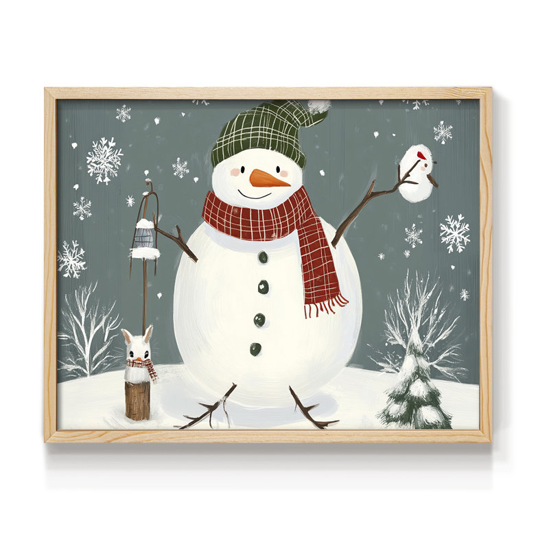 Art de Noël - CVI - Reproduction encadrée - Restickable, H 8 po x l 10 po, Naturel