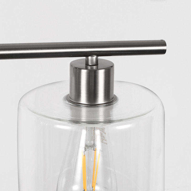 Abat-jour tambour suspendu en verre 6,7 po x l 3,9 po