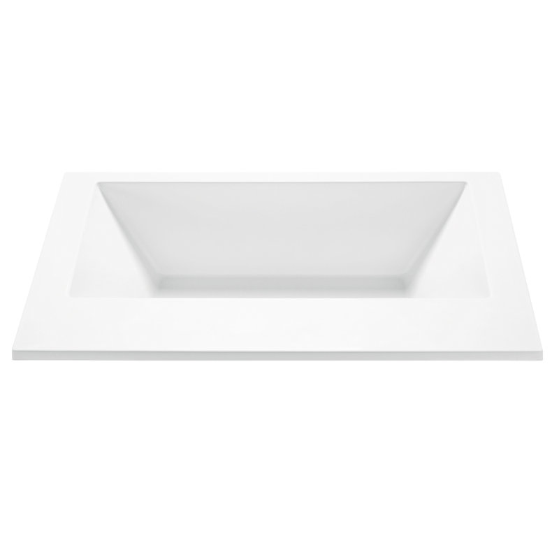 Metro 1 71.75" Air Bathtub, White, Drop-In
