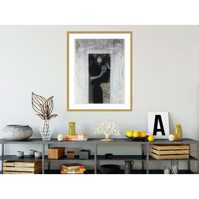 Tragédie par Gustav Klimt, impression giclée encadrée