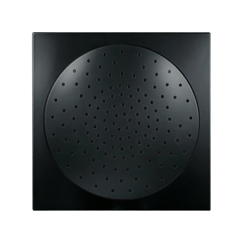 Pomme de douche carrée en goutte d'eau 12 pouces Kingston Brass Claremont, Noir mat