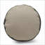 Pouf, repose-pieds, tissu cylindrique fabriqué à la main, beige Gris foncé | Tissu | Gris aube