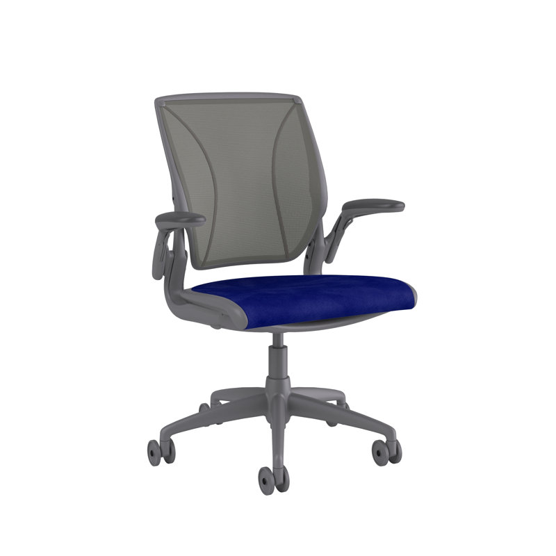 Diffrient World Wool Task Chair, Gray, Catena/Caraway, Corde/Peacock