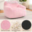 Fauteuil à billes géant pour adultes UUKRAVE, canapé surdimensionné en fausse fourrure avec rembourrage en mousse à mémoire de forme, fauteuil de lecture confortable au sol, idéal pour la chambre à coucher, le salon et la salle de jeux (rose)-1519777757-1519777762-1519777763