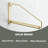 Folding Wall Mounted Clothes Hanger Rack,Brushed Gold
