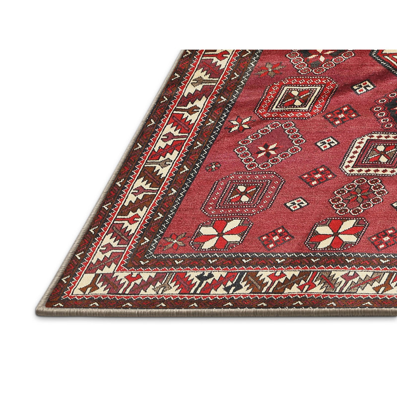 Tapis rouge à motif sud-ouest, Rectangle 8 pi x 10 pi