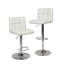 Tabouret de bar pivotant réglable en similicuir, ensemble de 2-1693213515