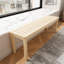 Banc de rangement pour chaussures en bois massif, 52 po
