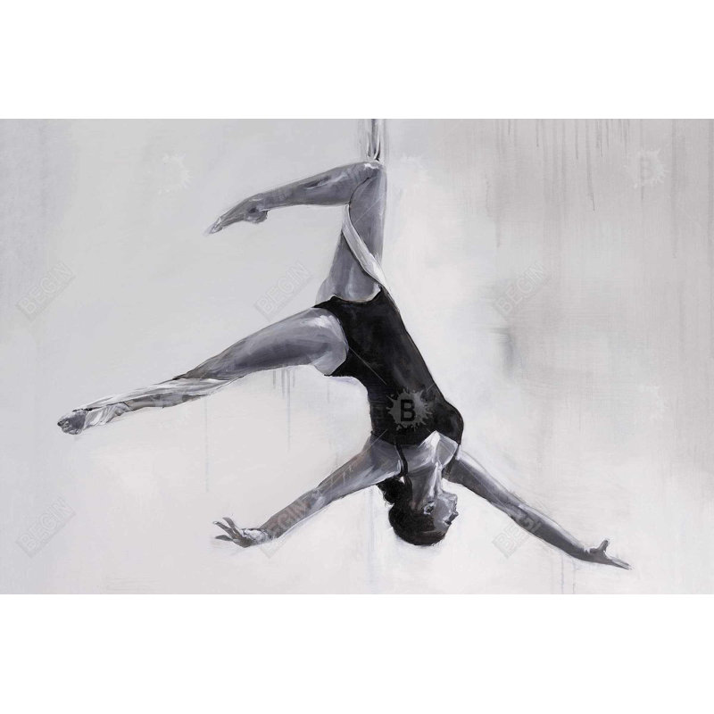 "Danseuse sur soie aérienne" sur toile