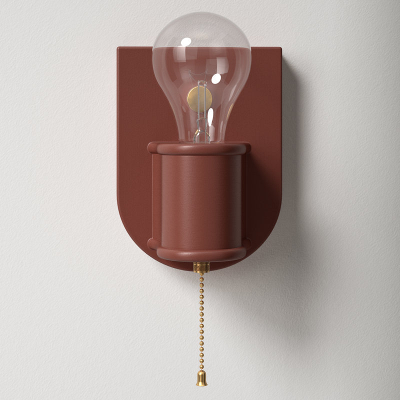 Amboise Ceramic Armed Sconce, Pewter Green, Polished Brass