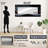 Abstract Fractal Whispers Of Dark Color  - Modern Accent Wall Mirror - Printed On Metal-426585645