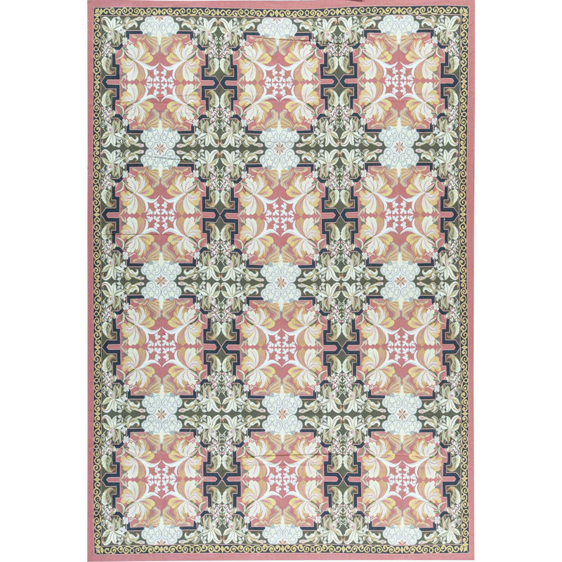Hand-Knotted High-Quality Rust and Brown Area Rug