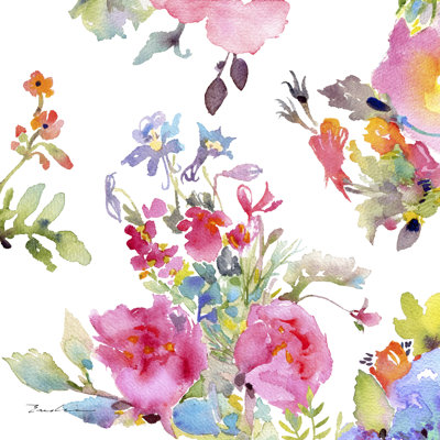 " Watercolor Flower Composition I " by Evelia Designs