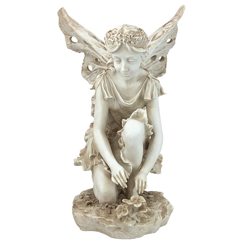 The Flower Fairy Fantasy & Sci-Fi Weather Resistant UV Resistant Polyresin Garden Statue