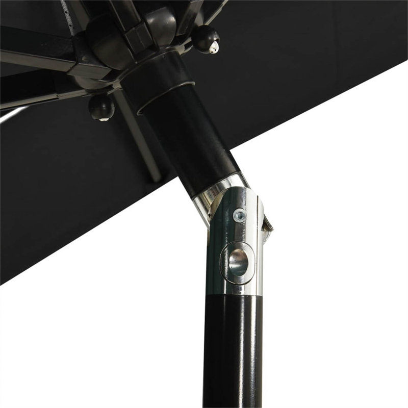 Juelz 200cm Market Parasol, Black