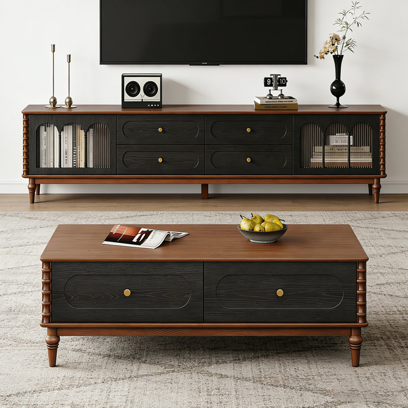Ensemble de tables basses 2 pièces, Brown