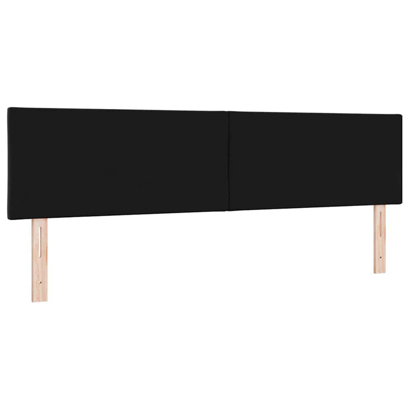  Fabric Headboard, DE Size - 180 x 220 cm, Black