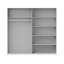 Inishbiggle 2 Door Manufactured Wood Wardrobe-86774274