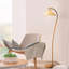 Lampe sur pied en bois Evangeline