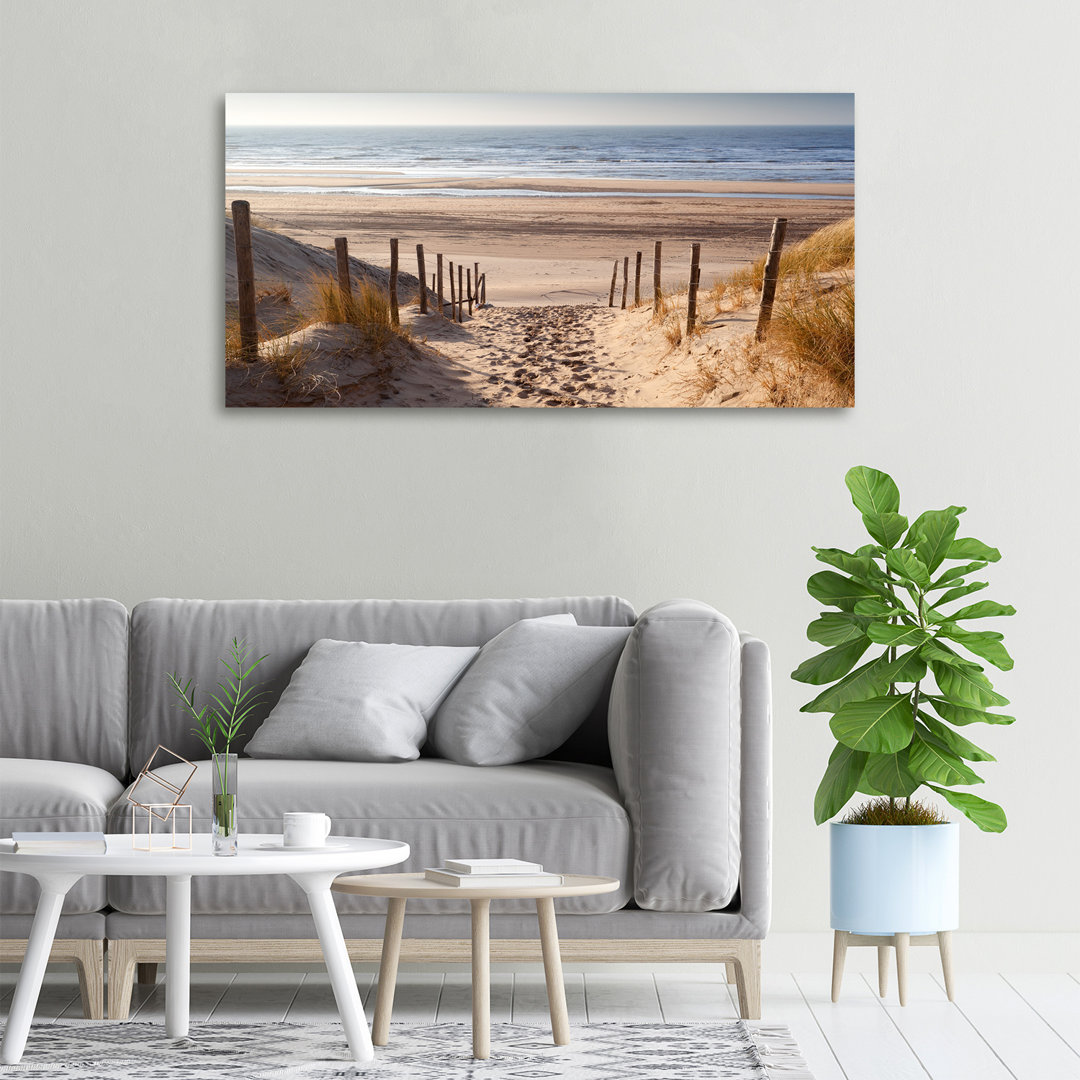 Coastal Dunes - No Frame Print on Canvas