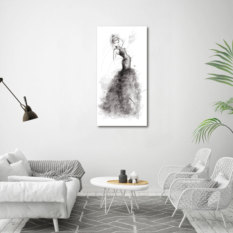 Fashion Illustration - Wrapped Canvas Print