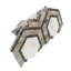Carreau de mosaïque en marbre poli Zeta Asian Statuary 10-3 / 4 po x 12-1 / 4 po x 10 mm-36950099
