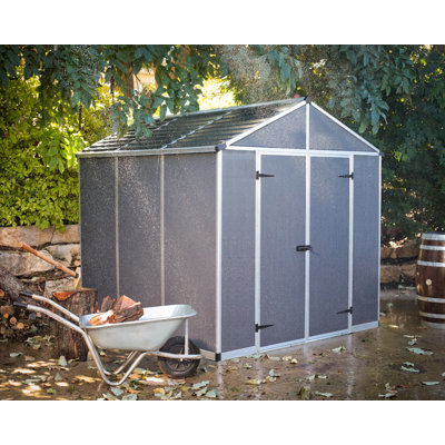 7.8 ft. W x 7.5 ft. D Plastic Garden Shed