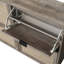 Range-chaussures pour hall d'entrée 4 portes, couleur gris foncé, capacité de 88 lb, d'ingénierie, double couche, barre horizontale, rangement pratique et attrayant, armoire autoportante, arrangement de double couche de charge,