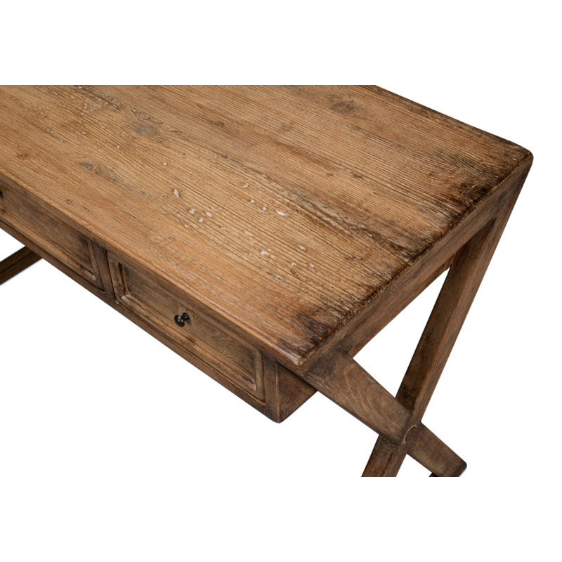 Kitchen Solid Wood Writing Desk, Brown