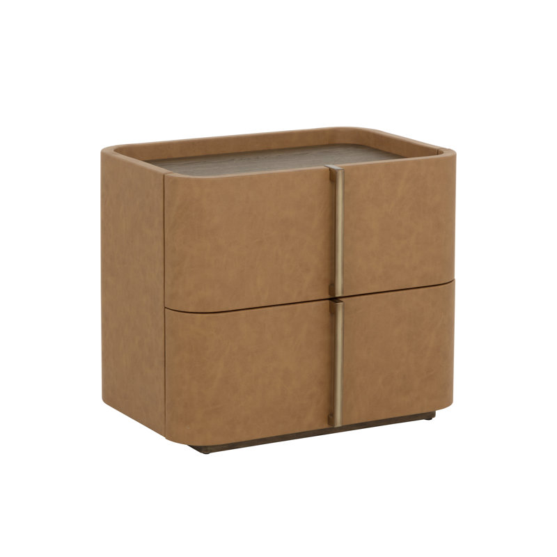 JAMILLE 2 - Drawer Nightstand, Brown