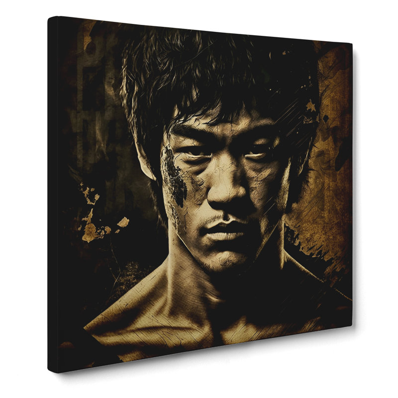 Bruce Lee Photograph - Wrapped Canvas, 35cm H x 35cm W x 3cm D