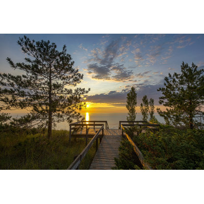 «Kamrada Lake Huron At Sunset» par - Photographie sur toile tendue