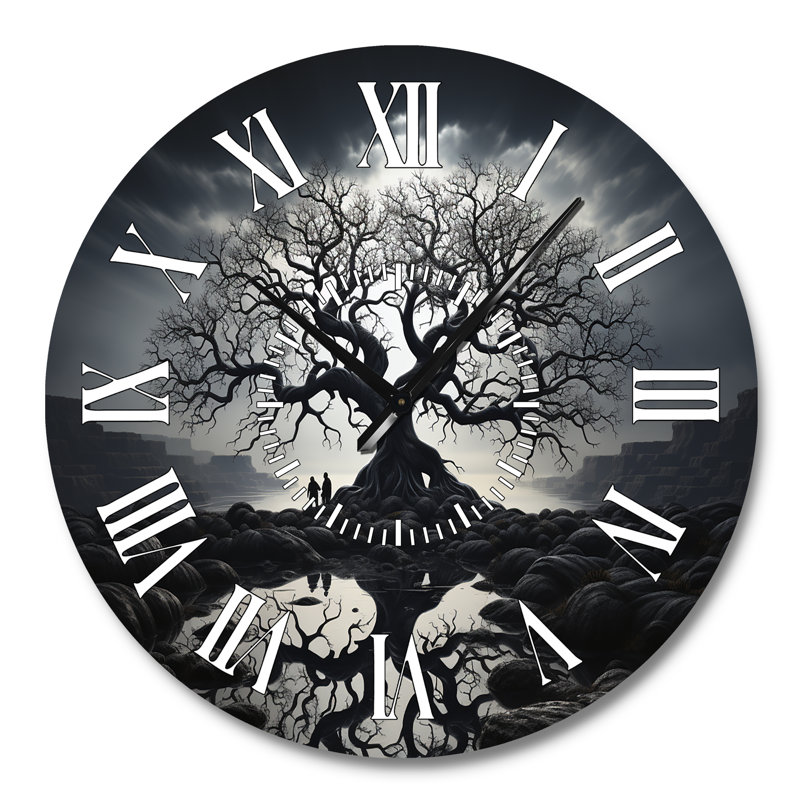 Horloge murale The Contrast Tree II, Grand