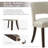 Faux Leather Upholstered Back Side Dining Chair (Set of 2)-1424936874