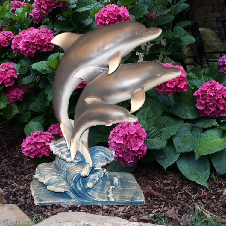 Happy Dolphin Jumping from the Ocean Ornament