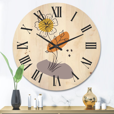 Horloge murale abstraite