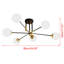 Lustre sphérique spoutnik à 6 lumières Briasia