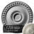 Endurathane Amelia Ceiling Medallion, 19 5/8"OD x 3/4"P (Fits Canopies up to 2 3/8"), Hand-Painted Flash Blue Finish-28580250