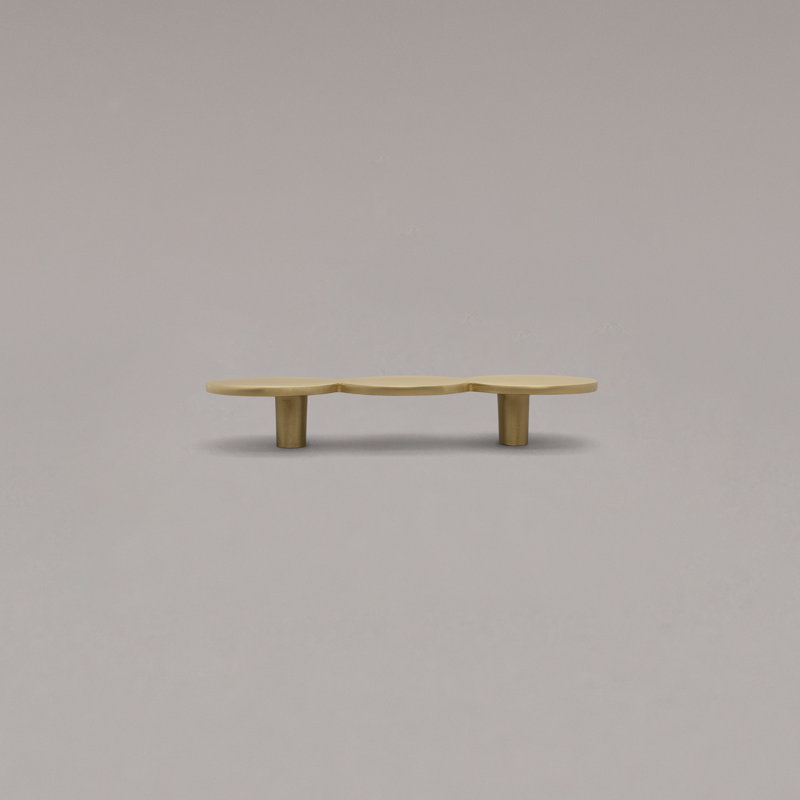 Trio 3” Pull, Satin Brass