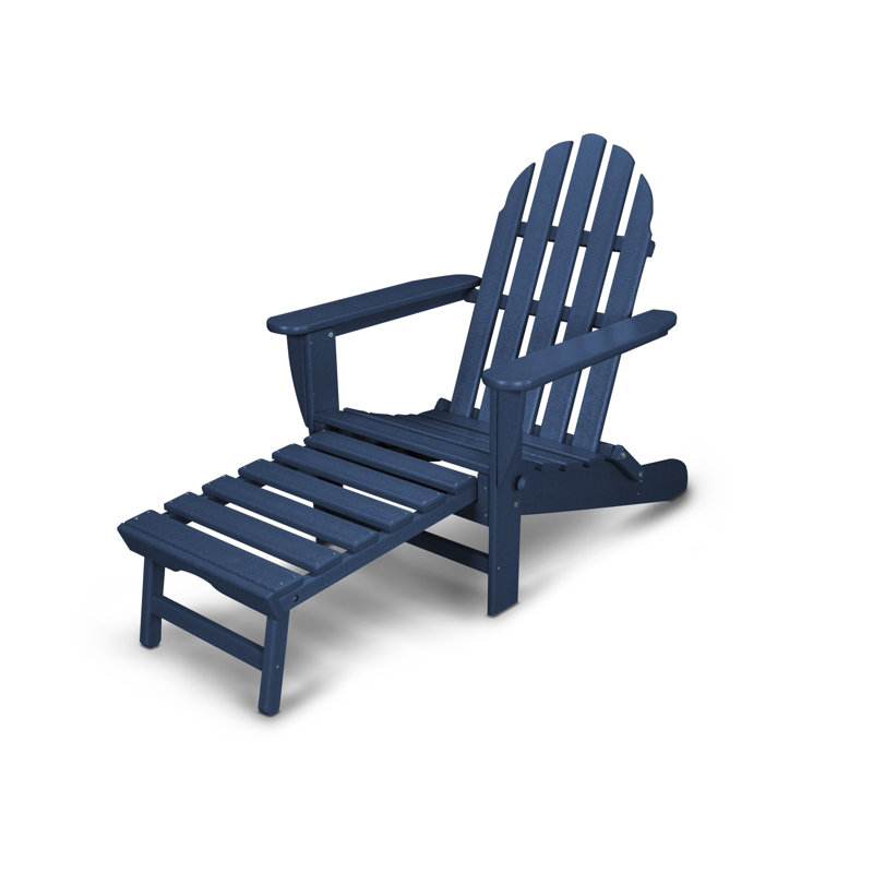 Chaise Adirondack d'extérieur en PEHD Classics, Marine