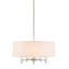 Lustre tambour 5 lumières blanc