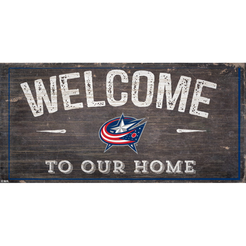 Décoration murale patiné colorado avalanche welcome, Columbus Blue Jackets