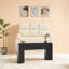 Table d'appoint de 63 pouces, table d'appoint moderne en bois noir