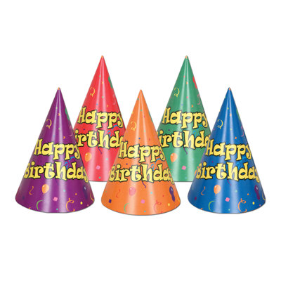 Chapeaux de ballons et confettis