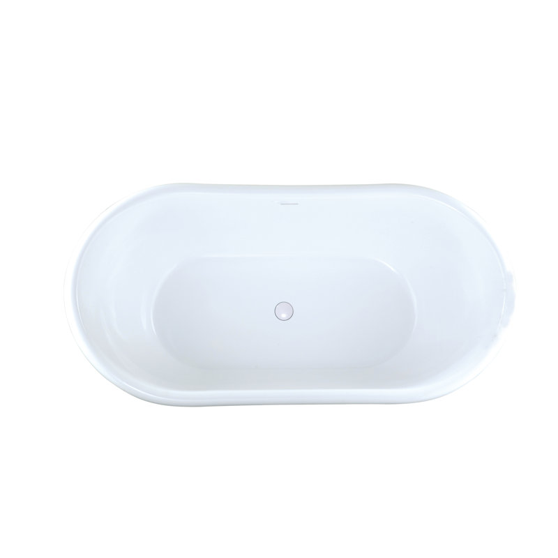 Georgetown 70'' L Freestanding Air Bathtub, Glossy White
