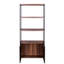 Bibliothèque de style style noyer avec sablé, assemblage requis
