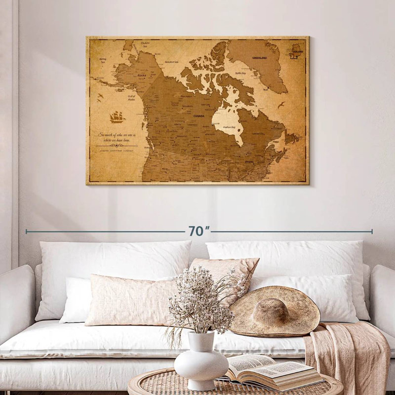 Épingle antique Canada Alvertia, H 30 po x l 45 po