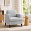 Fauteuil d'appoint rembourré de 74 cm de large avec poche de rangement latérale-709913166
