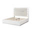 Ensemble de chambre à coucher grand lit 2 pièces Janata - blanc laiteux-202248852-202248853
